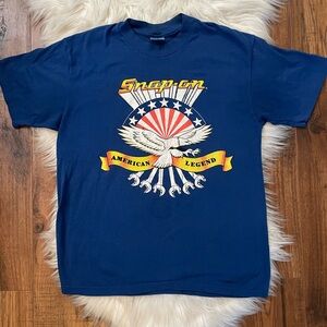 VTG SnapOn Tools Tee American Legend Eagle Flag Sailor Jerry Single Stitch LARGE